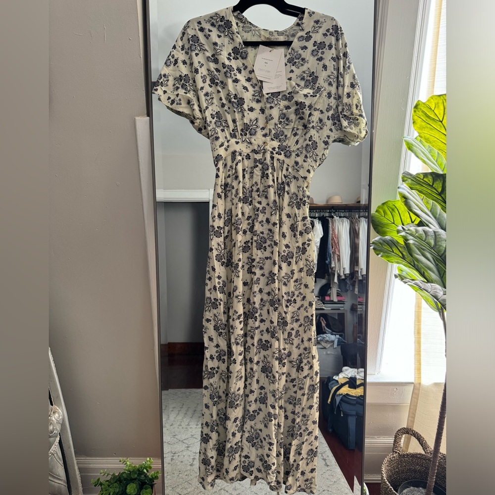 NWT Christy Dawn The Lottie Dress in Navy Vine XS